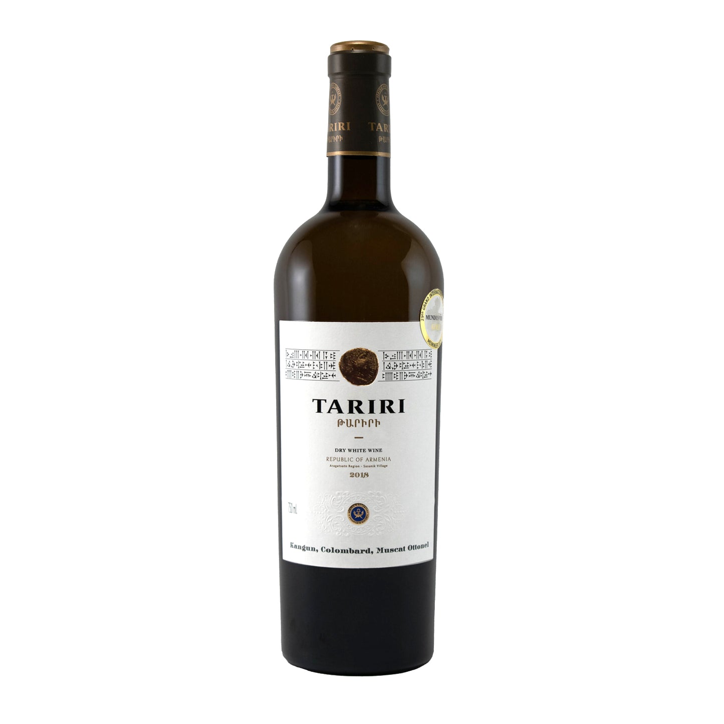 Vin Blanc Sec Kangun et Muscat - Tariri