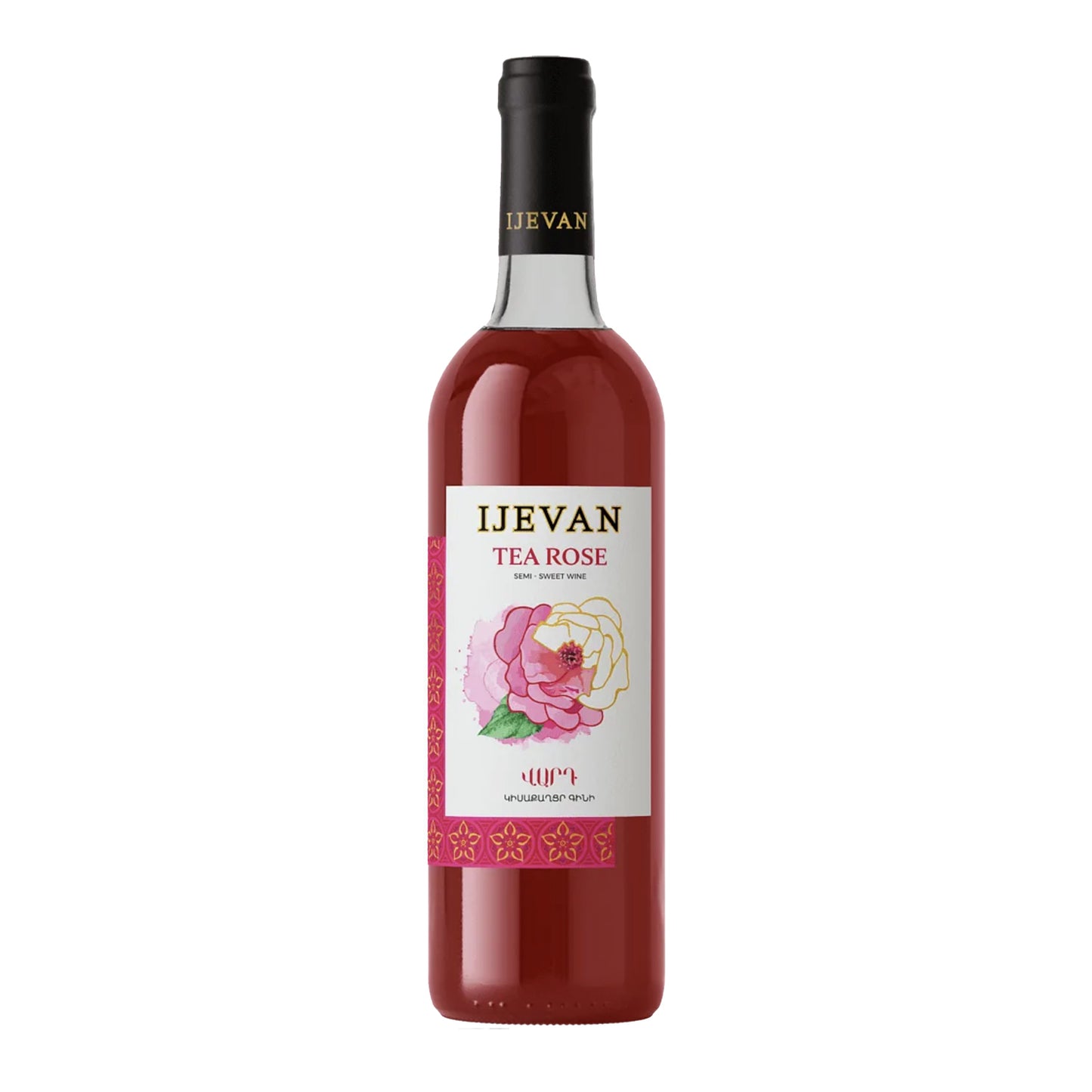 Vin Rosé aux Pétales de Rose Semi-Doux 750 ml