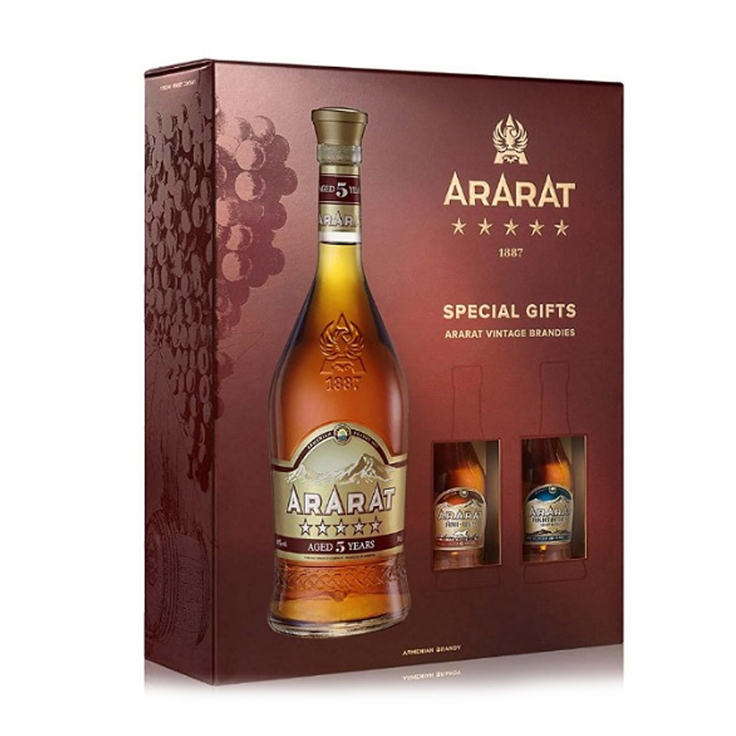 Ararat - Brandy 5 Ans + 2 Vintage Brandies